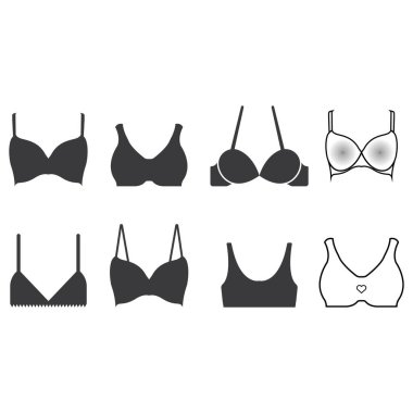 Sütyen simgesi vektör illüstrasyon tasarımı.