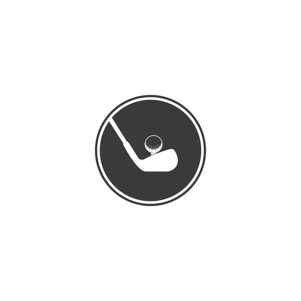 Icône Golf Vectoriel Illustration Logo Design — Image vectorielle