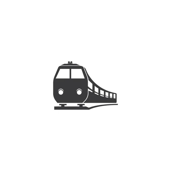 Tren Simgesi Vektör Illüstrasyon Logo Tasarımı Arkaplanı — Stok Vektör