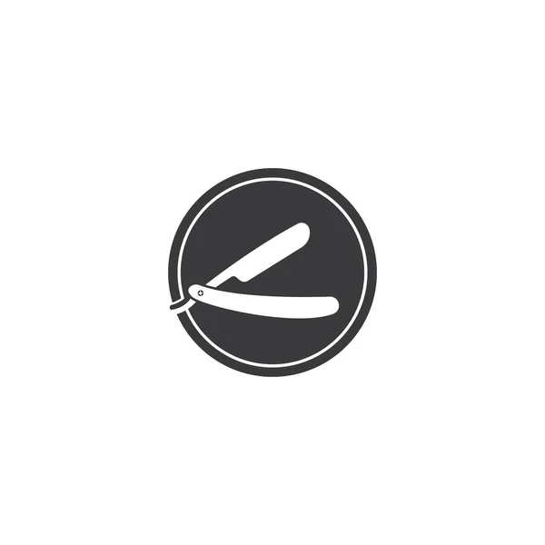 Barber Vector Icon Illustration Logo Design — Stock Vector