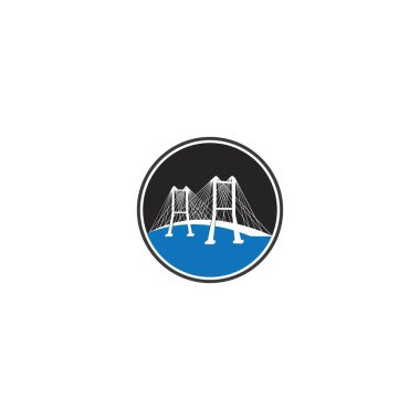 Köprü vektör illüstrasyon logo tasarımı