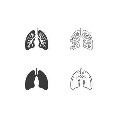 Lungs icon vector illustration design template.Eps 10