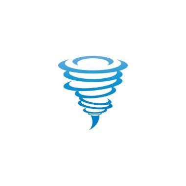 Tornado simgesi vektör tasarım illüstrasyonu.
