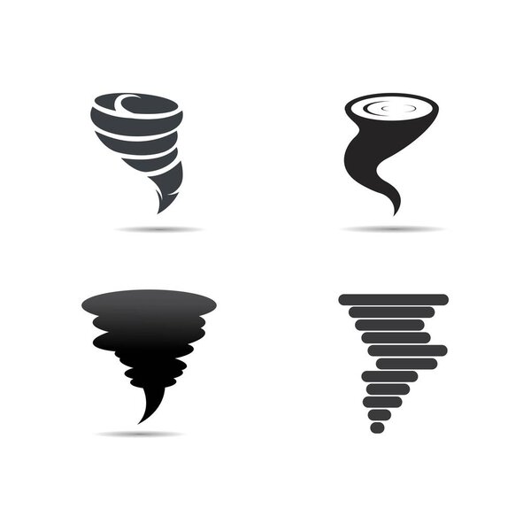 Tornado icon vector symbol design illustration.