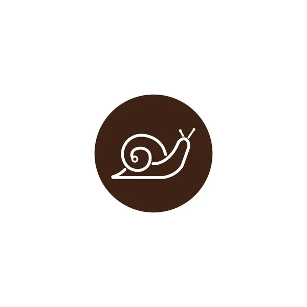 Schnecke Symbol Vektor Illustration Logo Design Templat — Stockvektor