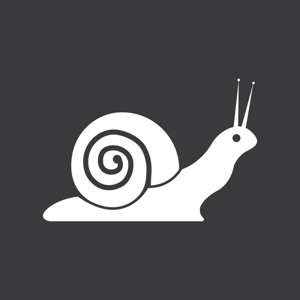 Schnecke Symbol Vektor Illustration Logo Design Templat — Stockvektor