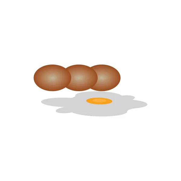 Egg Icon Vector Illustration Design Background — Stock Vector