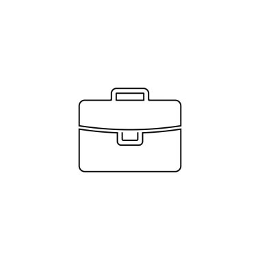 evrak çantası simgesi stok vektör çizim şablonu.