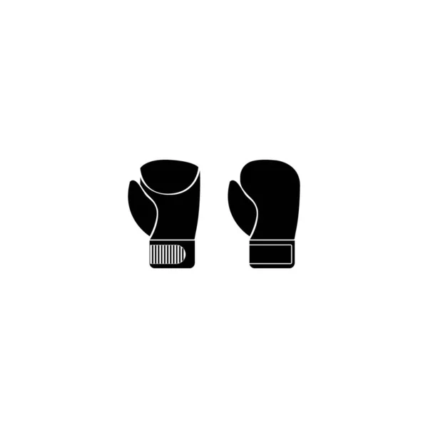 Boxing Kesztyű Sport Elem Vektor Illusztráció Lapos Kialakítás — Stock Vector