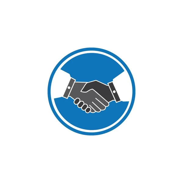 Hand Shake Logo Wektor Ilustracja Symbol Projekt — Wektor stockowy