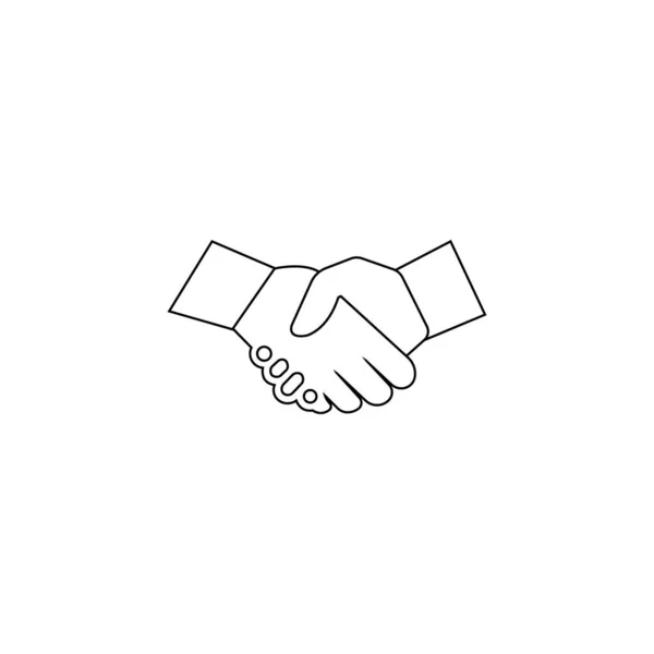 Hand Shake Logo Wektor Ilustracja Symbol Projekt — Wektor stockowy