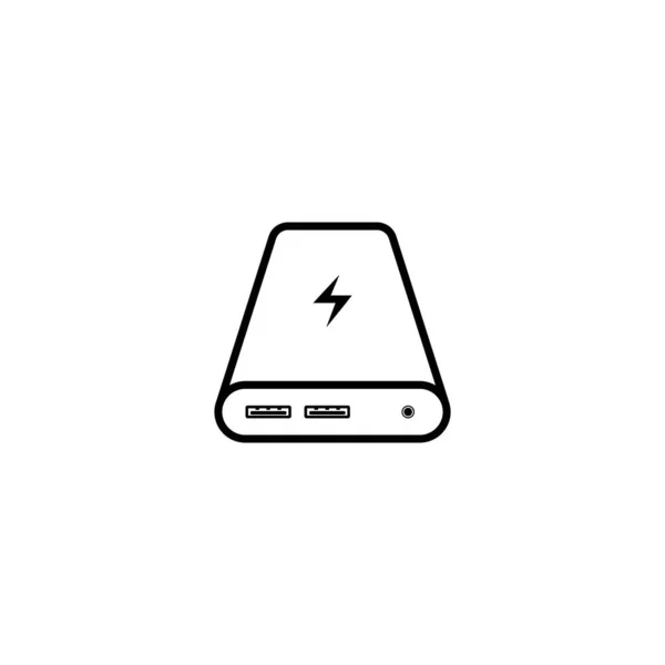 Power Bank Ikon Vektor Illustration Logotyp Design — Stock vektor