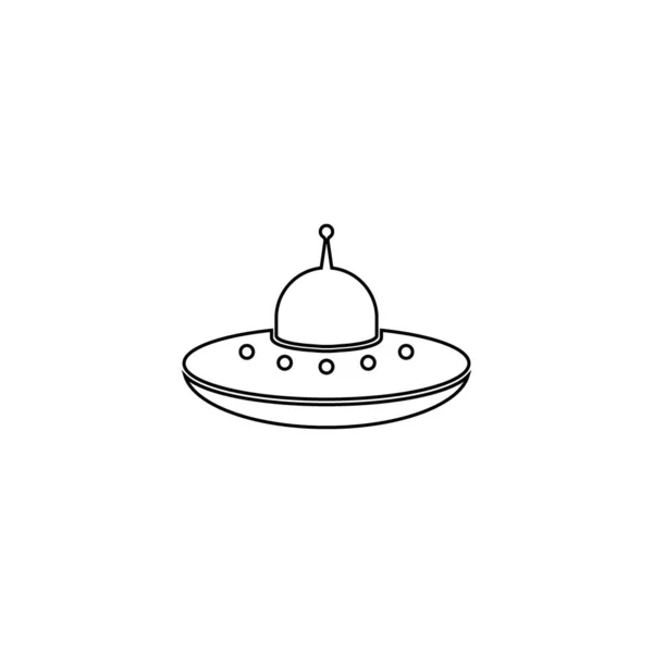 Ikona Linii Ufo Wektor Ilustracji Wzór Projektu — Wektor stockowy