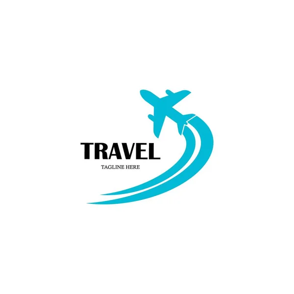 Travel Logo Vector Illustration Design Template — Stock Vector