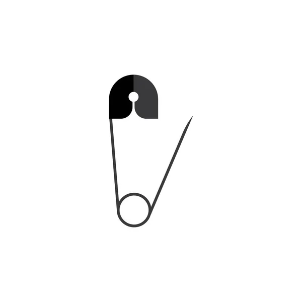 Synål Ikon Vektor Illustration Logotyp Design Mall — Stock vektor