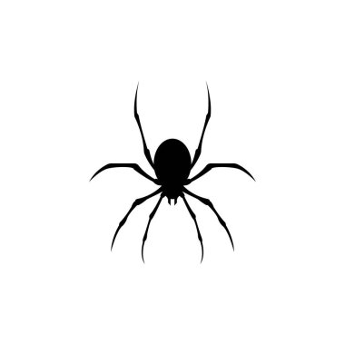 Örümcek ikonu vektör çizim şablonu.