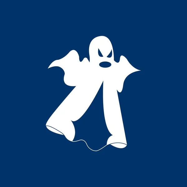 Modèle Conception Logo Illustration Vectorielle Icône Fantôme — Image vectorielle