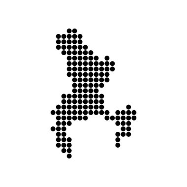 Cape Town Suburb Map icon illustration design