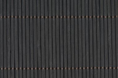Mat siyah bambu doku