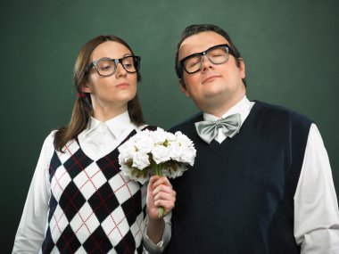 İneklere aşık Çift