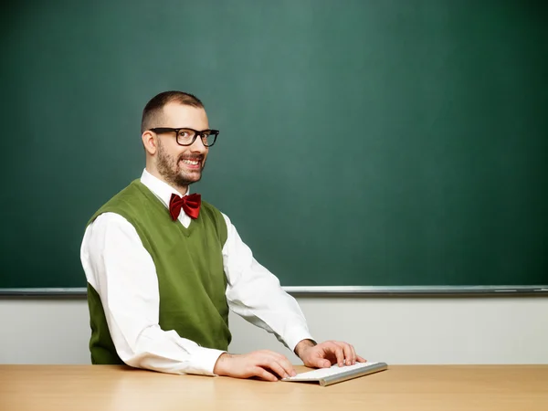 Tipo de nerd masculino — Foto de Stock