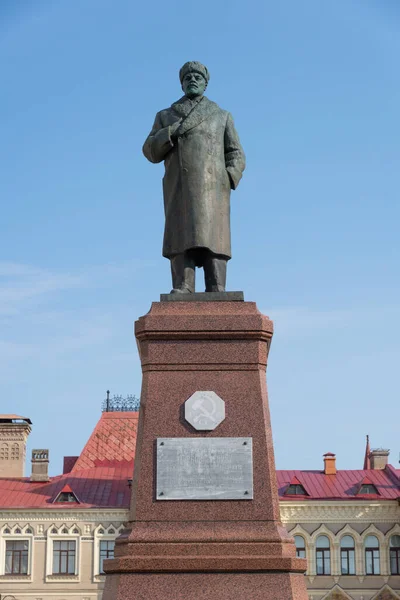 Denkmal Für Lenin Auf Dem Roten Platz Rybinsk Gebiet Jaroslawl — Stockfoto