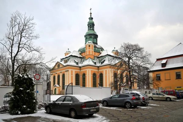 Jelenia Gora Polônia Dezembro 2018 Igreja Santa Cruz Século Xviii — Fotografia de Stock