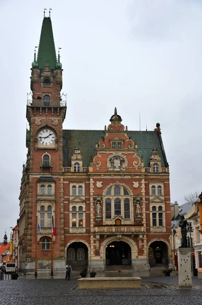 Frydlant Czech Republic Грудня 2018 Town Hall Frydlant Masaryk Square — стокове фото