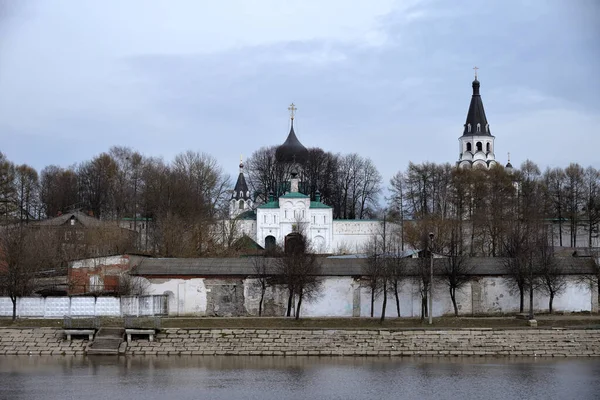 View Seraya River Aleksandrovskaya Sloboda Spring Aleksandrov Vladimir Region Russia — Stock Photo, Image