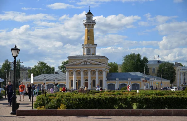 Kostroma Russland Mai 2021 Der Feuerturm Ist Ein Herausragendes Architektonisches — Stockfoto