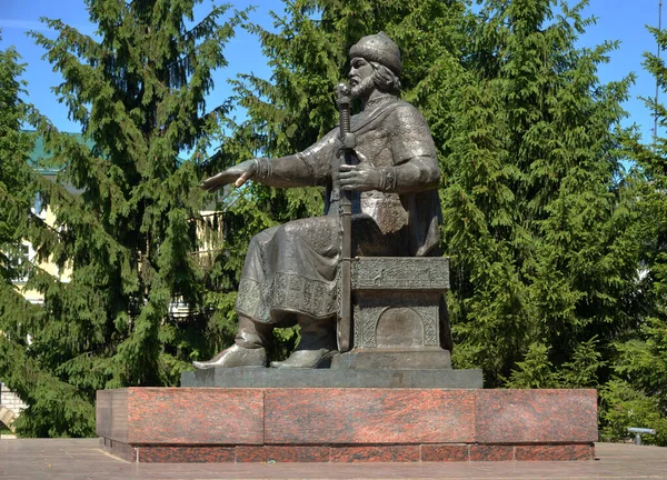 Kostroma Rússia Maio 2021 Monumento Fundador Antiga Kostroma Yuri Dolgoruky — Fotografia de Stock