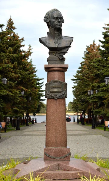 Rybinsk Gebiet Jaroslawl Russland September 2021 Denkmal Für Admiral Fjodor — Stockfoto