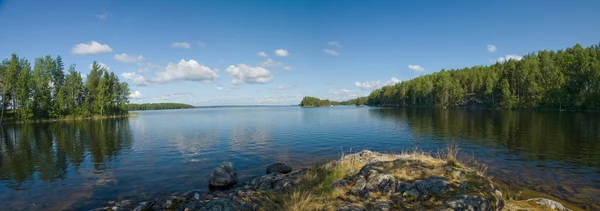 Lake Onega panorama in Karelia, Russia — Stock Photo, Image