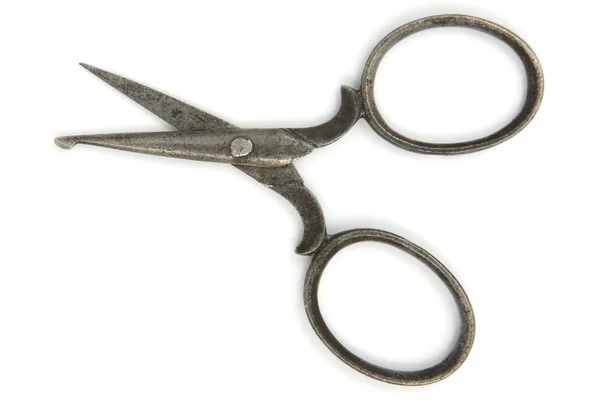 Ancient open scissors — Stock Photo, Image