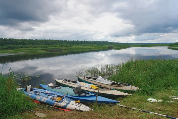 Canoes in Wilderness — Stock Photo, Image