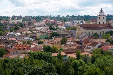 Castle Hill eski Vilnius, Litvanya görüntülemek