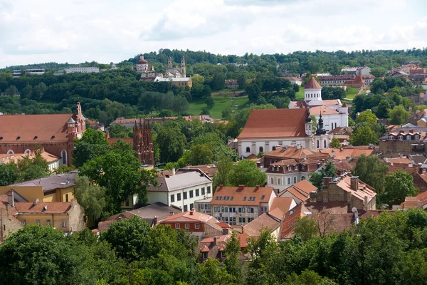 Vista de Castle Hill no antigo Vilnius, Lituânia — Fotografia de Stock