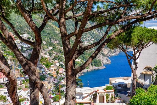 Positano Italien Maj 2020 Pittoresk Generisk Utsikt Från Liten Gata — Stockfoto