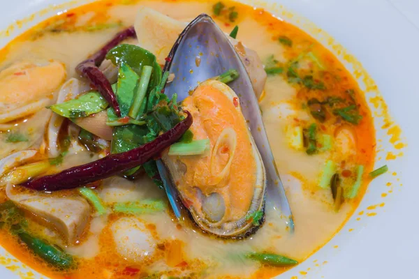 Fruits de mer Tom Yum — Photo