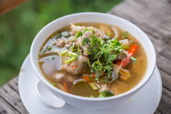 Spicy pork soup — Stock Photo, Image