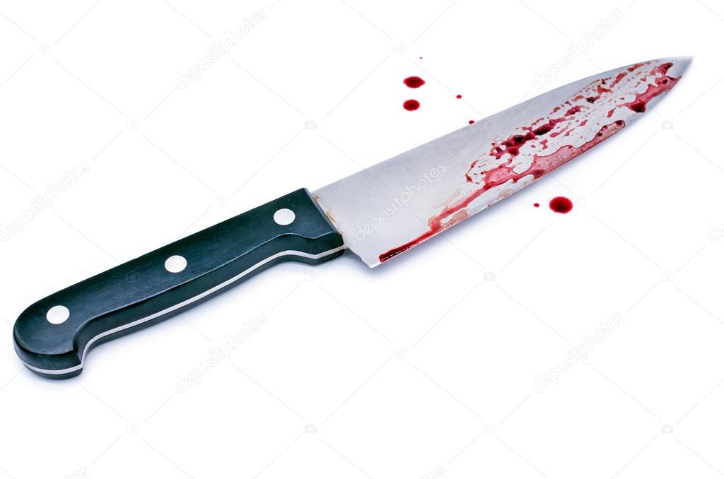 Chef's knife with Dripping blood