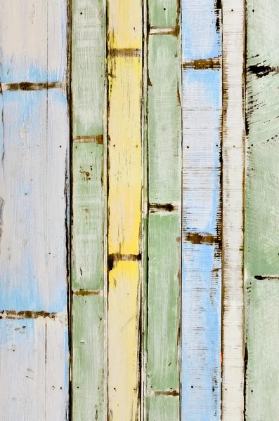 Old pastel color wood  panels — Stock Photo, Image