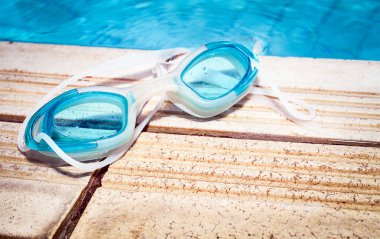 Mavi modern Yüzme gözlük Yüzme Havuzu