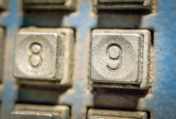 Knopfnummerntelefon in verschiedenen Stilen und Farben — Stockfoto