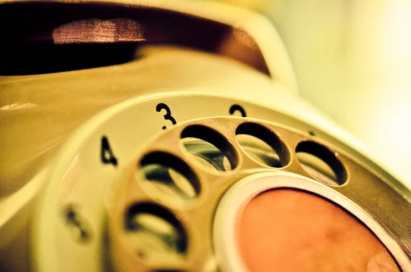 Close up of  Vintage phone dial — Stock Photo, Image