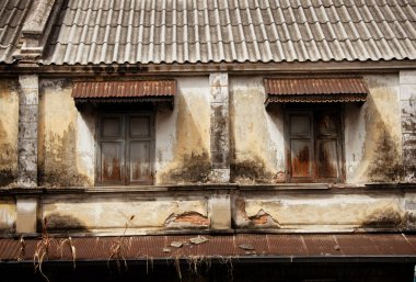 Antik Bina bangkok, Tayland, eski pencere