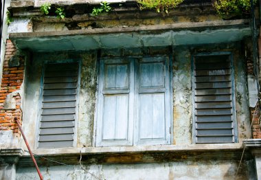 Antik Bina bangkok, Tayland, eski pencere