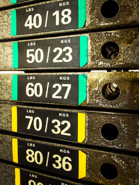 Close up of machines at the gym room — Stock Photo, Image