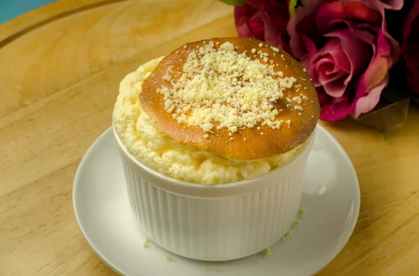 Cheese souffle on table — Stock Photo, Image