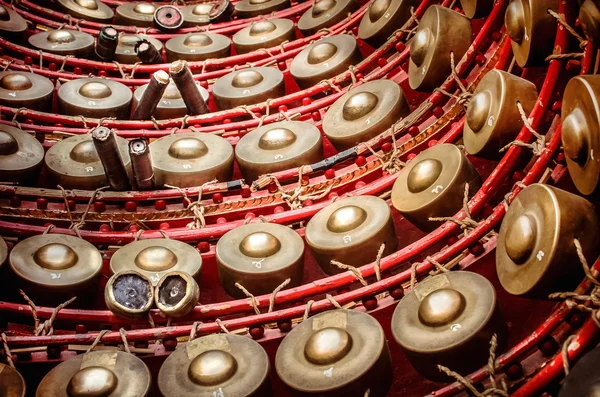 Instrumento de música tradicional tailandés Gong — Foto de Stock